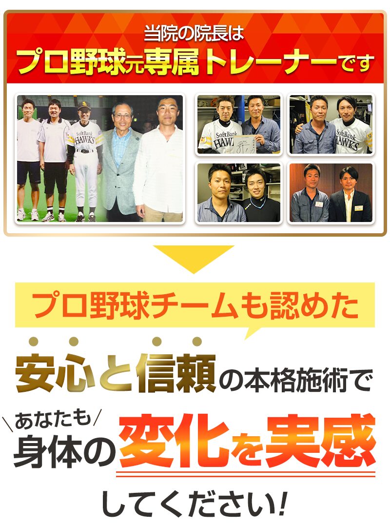 プロ野球元専属トレーナー